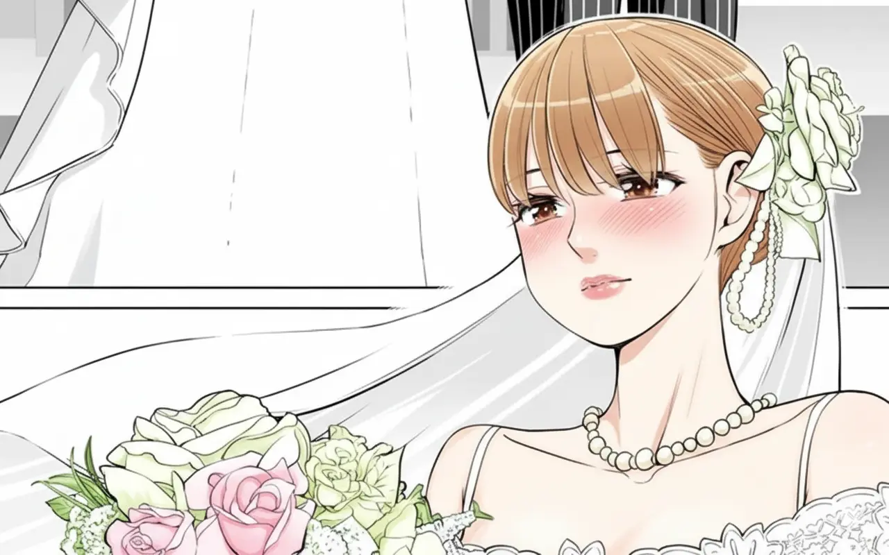 Giovane Moglie Tinta di Rosso